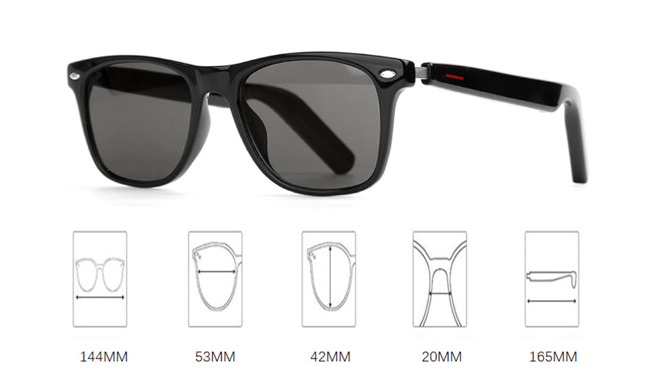 Patrice Bluetooth Glasses: Style E10-C